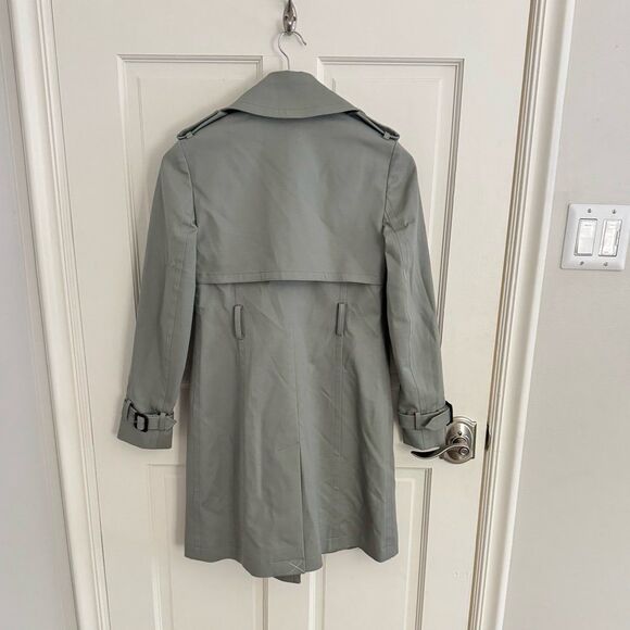 Club Monaco Matie Trench Coat in Sage Green Size XS - Picture 6 of 8